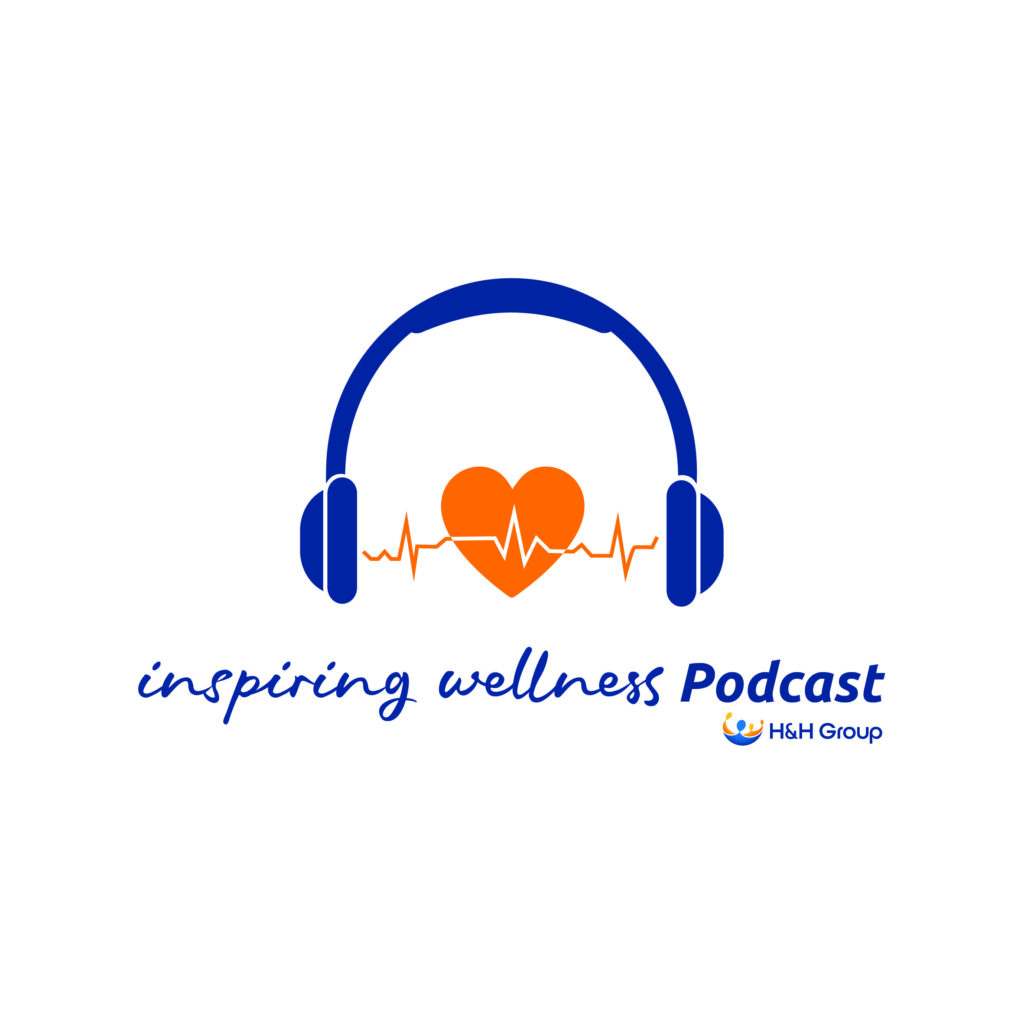 Inspiring Wellness Podcast Logo Colour White Background